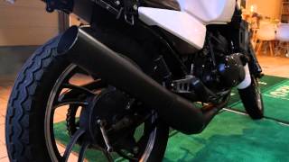 ヤマハ RZ250 4L3 スガヤ 集合管 直管 サイレンサー無し 爆音ですね
