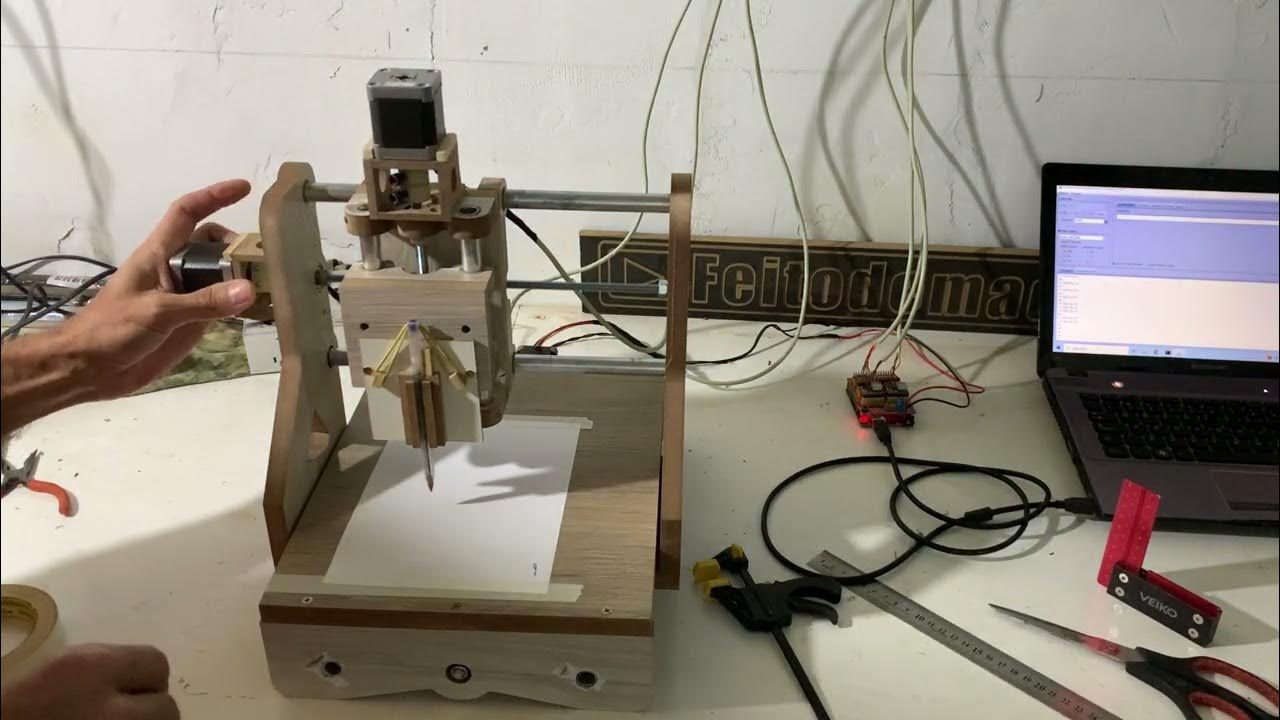 Mini cnc caseira ja funcional ultimos ajustes cnc shield arduino router