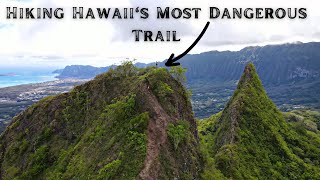 Hiking the Deadly Olamana Trail in Hawaii (Three Peaks)