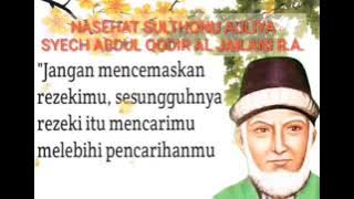 Story wa tuan syekh Abdul Qodir Al Jailani hidup mati rezeki sudah ada ada yang mengatur