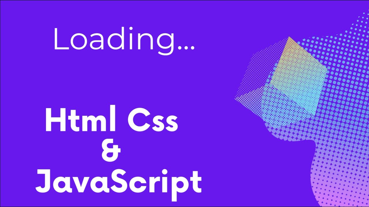 TUTORIAL - make LOADING page - YouTube