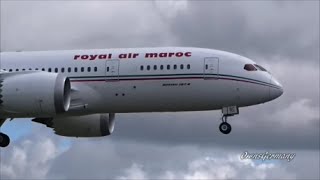 Smooth Lander - Royal Air Maroc Boeing 787 Dreamliner Test Flight @ KPAE Paine Field