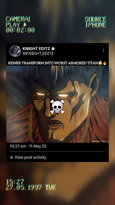 REINER TRANSFORM INTO WORST ARMORED TITAN 🥶🤯...