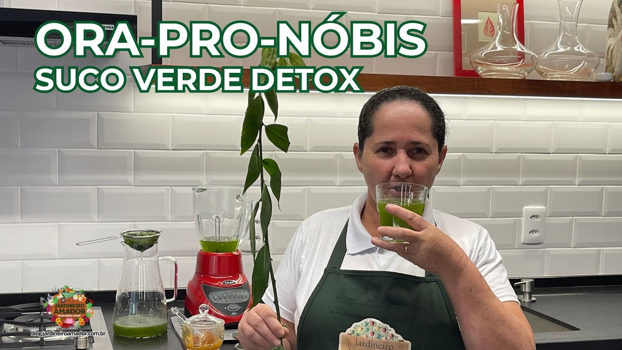 Como Fazer Suco Detox De Ora Pro Nobis YouTube