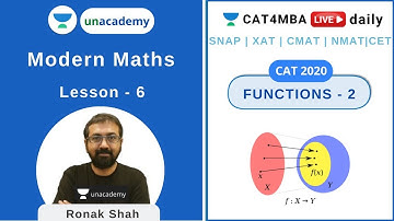 L6 | Functions - Part 2 | Modern Maths | Quantitative Ability | CAT4MBA | Ronak Shah