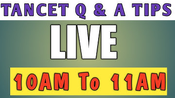 TANCET 2019 Q & ANSWER PUGAZHENDHI WILSON