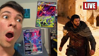 Pokemon Pack Opening + Watching Videos + Crimson Desert! Come Chat