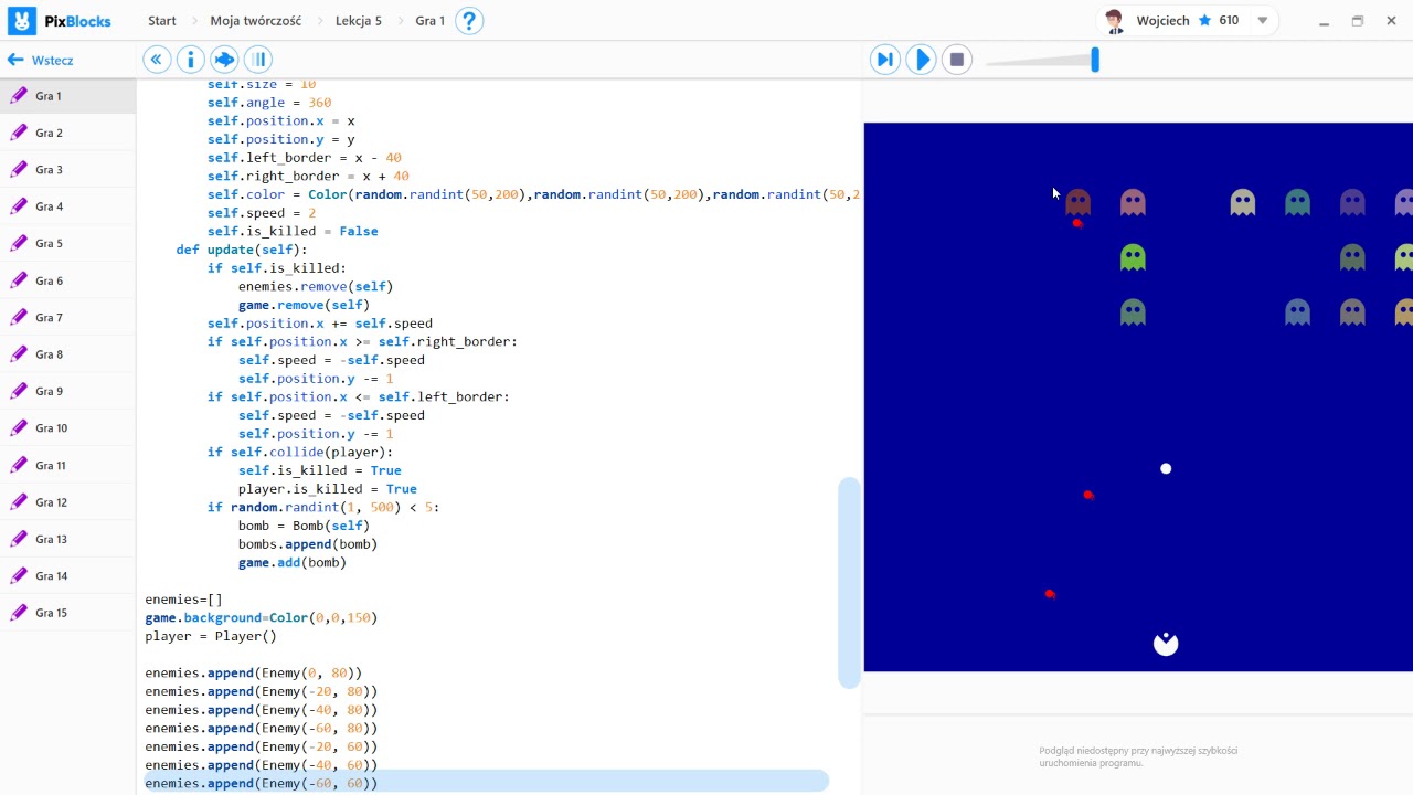 Galaxian Remake - Game in Python - YouTube