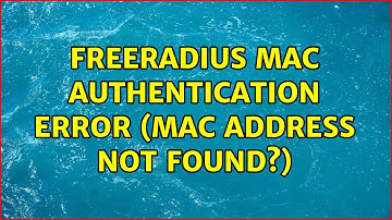 freeradius mac authentication error (mac address not found?)