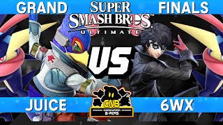 Smash Ultimate Tournament Grand Final - Juice (Falco / Greninja) vs 6WX (Joker / Greninja) - CNB 203