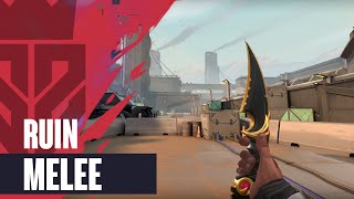 Ruin Knife Skin Showcase (Ruin Dagger) [4K] - Valorant Battlepass Skins