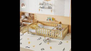 Twin Size Montessori Floor Bed for Kids,Twin Floor Bed Frame with Slats,Solid Wood Twin Bed Frame Twin Size Montessori Floor Bed for Kids,Twin Floor Bed Frame with Slats,Solid Wood Twin Bed Frame
