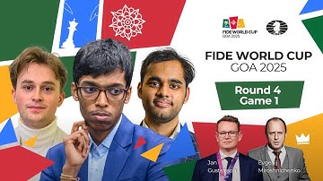 Chess ♟ | FIDE World Cup 2025 | Round 4 | Game 1| ft. 🇮🇳 Pragg, 🇮🇳 Erigaisi,  🇩🇪 Keymer and more