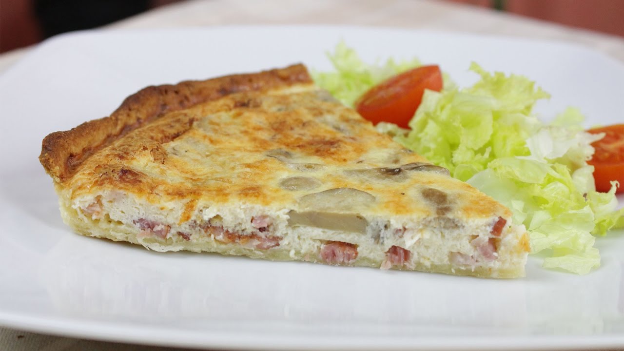 Quiche Lorraine de Bacon y Champiñones
