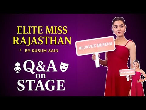 Elite Miss Rajasthan Q&A Round | Judges ne mujhse kya sawal puche? | My Real Stage Experience #kusum