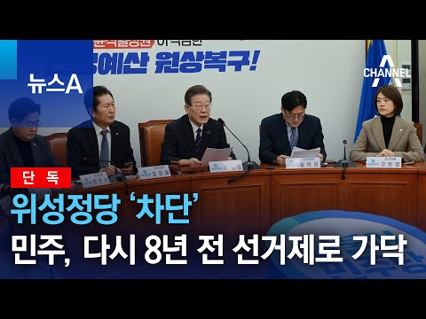 [단독]<strong>위성정당</strong> ‘차단’…민주, <strong>다시</strong> 8년 전 선거제로 가닥 | 뉴스A
