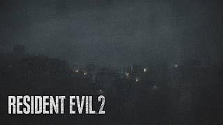 1 Hour of Resident Evil 2 Remake Main Menu Ambience w/ Heavy Rain Soundscape