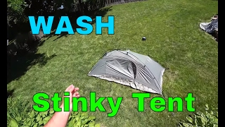 How to Wash a Tent with Bad Odor Smell ICS Improved Combat Shelter