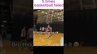 Bro really did that on the court 😭🏀 #basketball #fail #funny