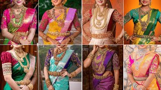 Latest Bridal Sarees Collection 2022 | Wedding Sarees Collection | Latest Pattu Sarees and Blouse screenshot 5