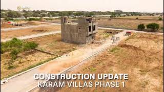 Karam Villas Phase 1 Construction Update  Latest Development Progress  Karam Properties #realestate
