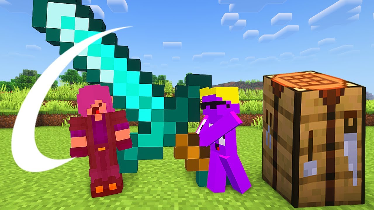 MINECRAFT mas eu posso craftar ITENS GIGANTES!!!