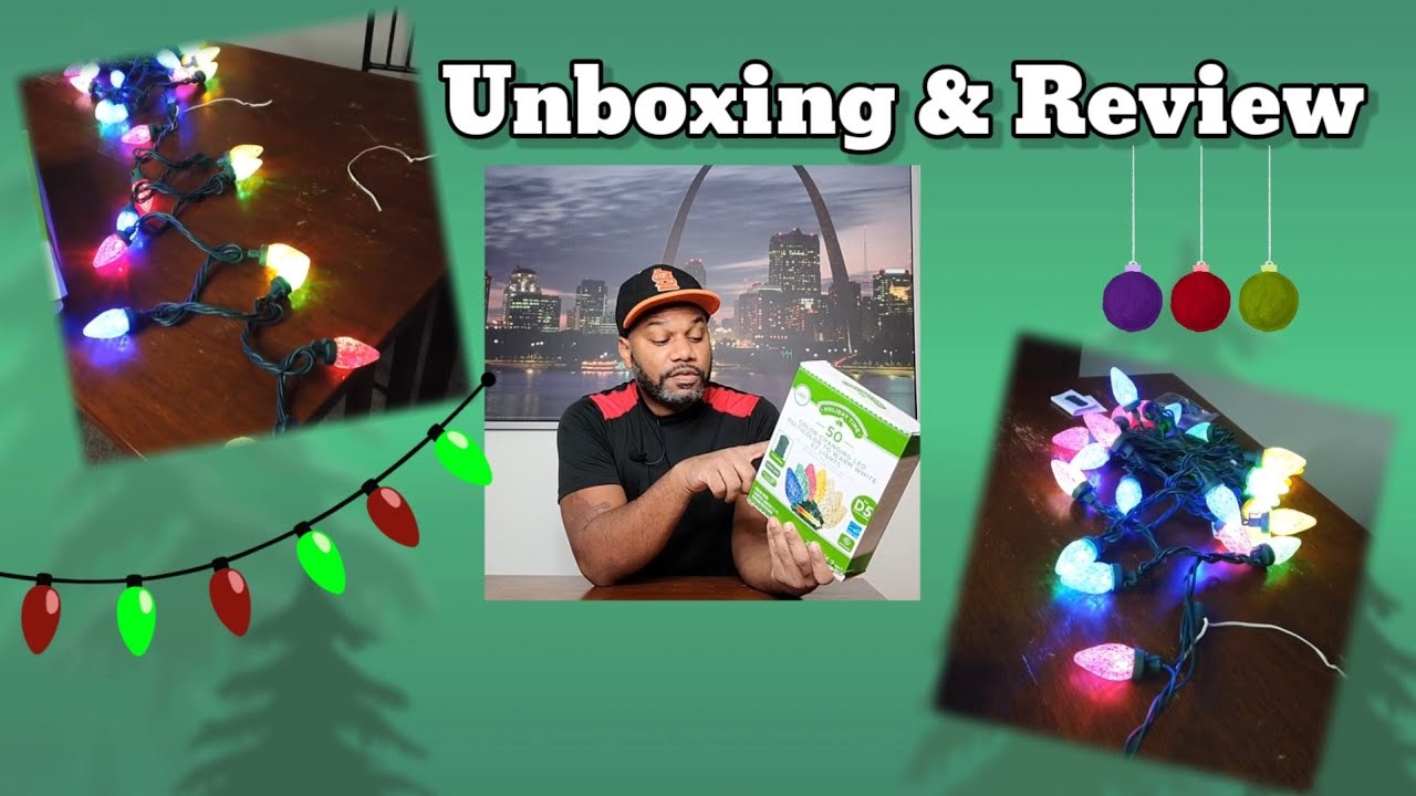 Holiday Time Christmas Lights Unboxing YouTube