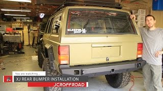 JcrOffroad - Cherokee XJ Rear Vanguard Bumper Installation - By BleepinJeep