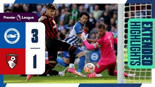 Extended PL Highlights: Brighton 3 Bournemouth 1