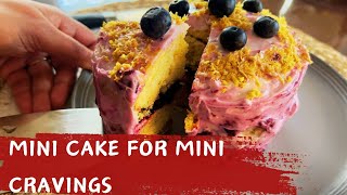 Mini Lemon Blueberry cake for dessert