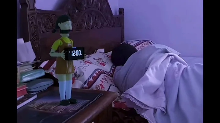 squid game doll alarm clock red light green light doll alarm