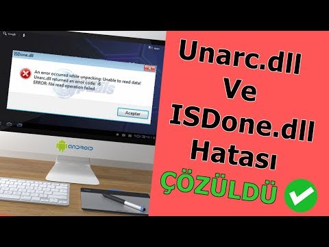 ISDone.dll (Unarc.dll) Hatası