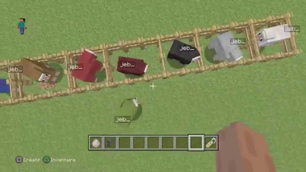 Minecraft comment faire un mouton qui change de couleur (multicouleur