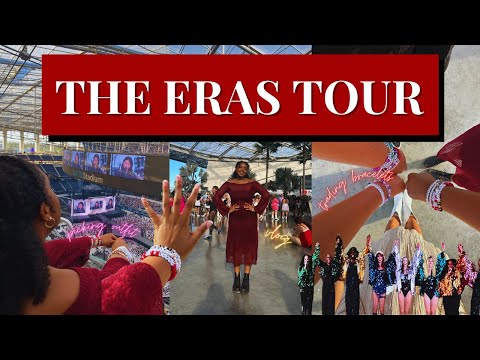 eras tour vlog - la night one | getting ready, picking outfits, trading bracelets, and MORE