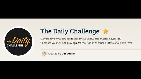 Daily Challenge Geoguessr 25/05/2019