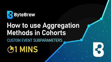 How to use Aggregation Methods on Custom Event Sub-Parameters in Cohorts in 1 Minute! | ByteBrew