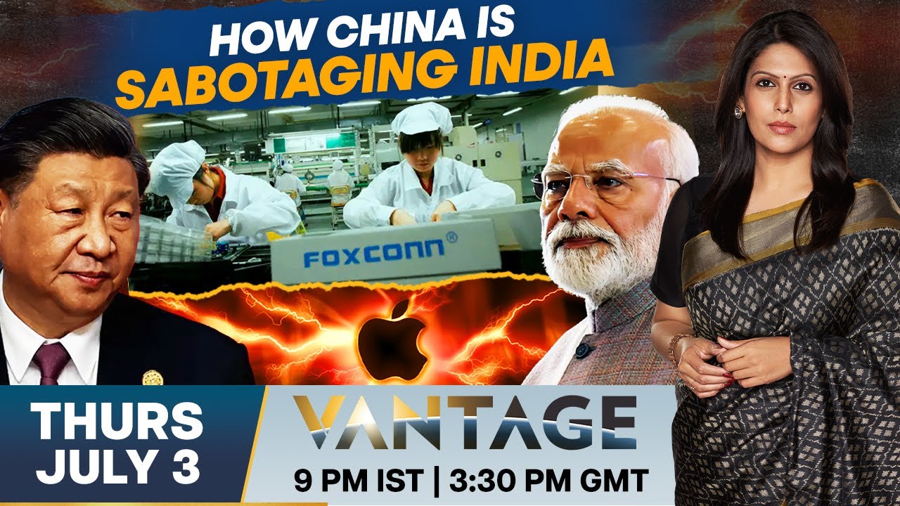 LIVE: How China is Trying to Sabotage India’s Smartphone Manufacturing | Vantage with Palki Sharma