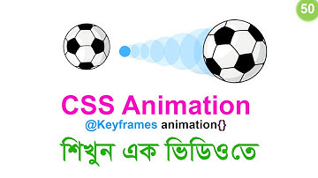 #50 CSS Animation Tutorial | Basic to Advanced Animation Effects | CSS Bangla Tutorial