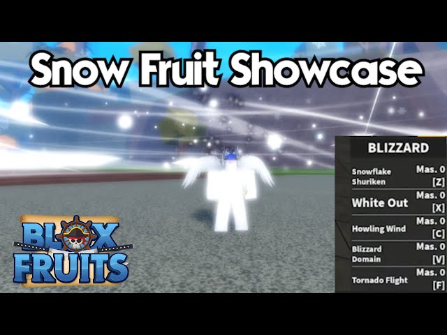 New Blizzard/Snow Fruit Showcase in Blox Fruits!, #plothh #ancientpl