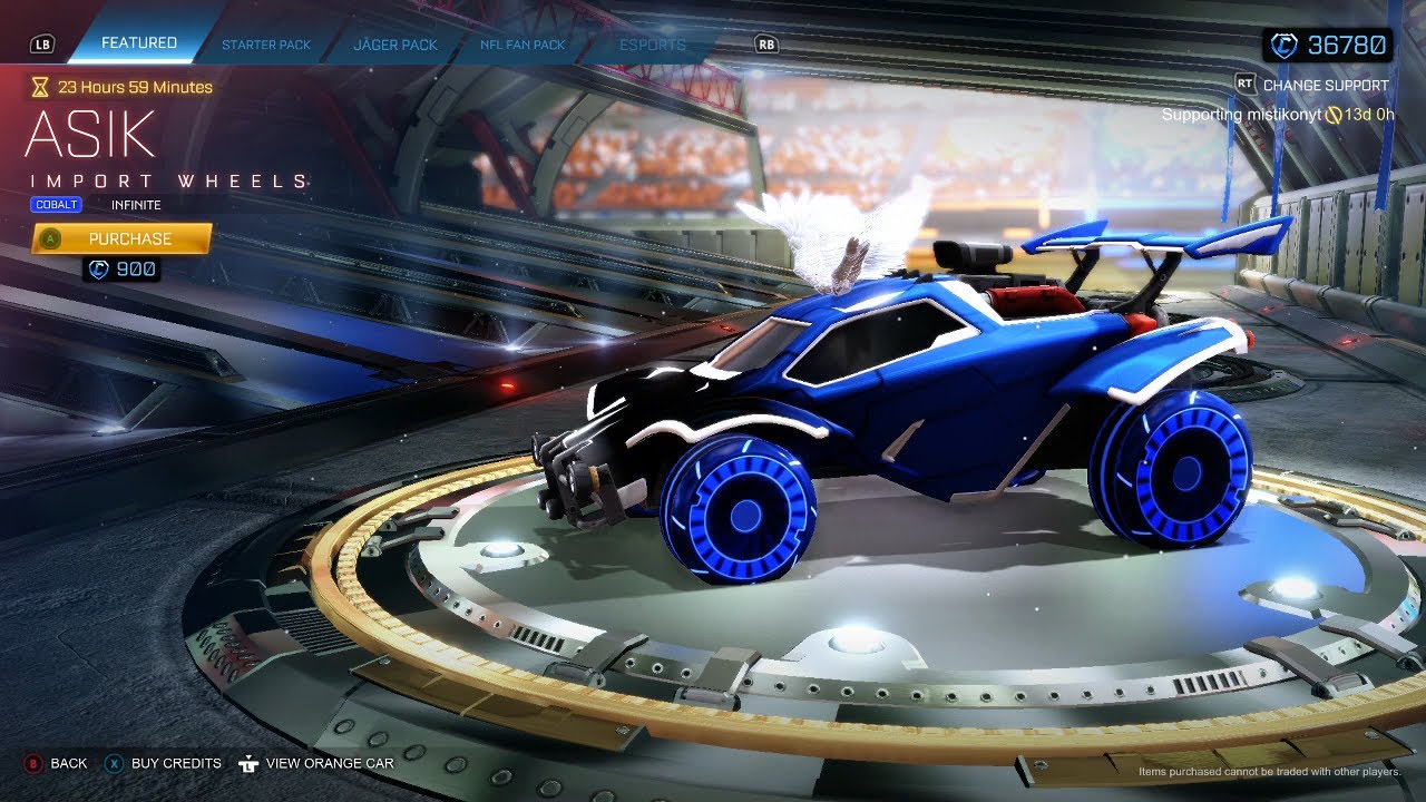 ROCKET LEAGUE ITEM SHOP *INFINITE* Cobalt Asik Import Wheels 03.02.
