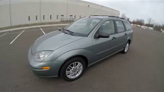 4K Review 2003 Ford Focus ZTW Station Wagon Virtual Test-Drive and Walk around
