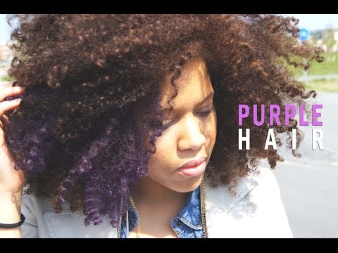 how-to-dye-your-curly-hair-purple---natural-hair-//-samantha-pollack