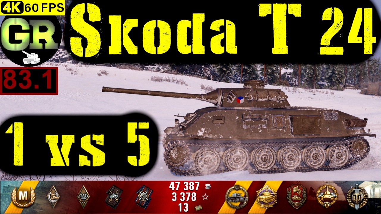 83_World of Tanks Škoda T 24 WoT Replay - 10 Kills 2.2K DMG(Patch 1.4.0)
