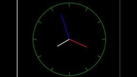 Analog clock in C++ and Python! Made by - Afnan Ibrar