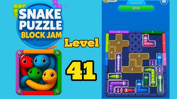 Snake puzzle block jam level 41 solution walkthrough 
