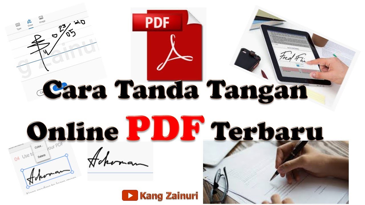 Cara Tanda Tangan Di Pdf Terbaru Youtube