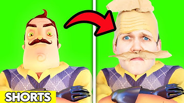 HELLO NEIGHBOR WITH ZERO BUDGET! 😂 #shorts