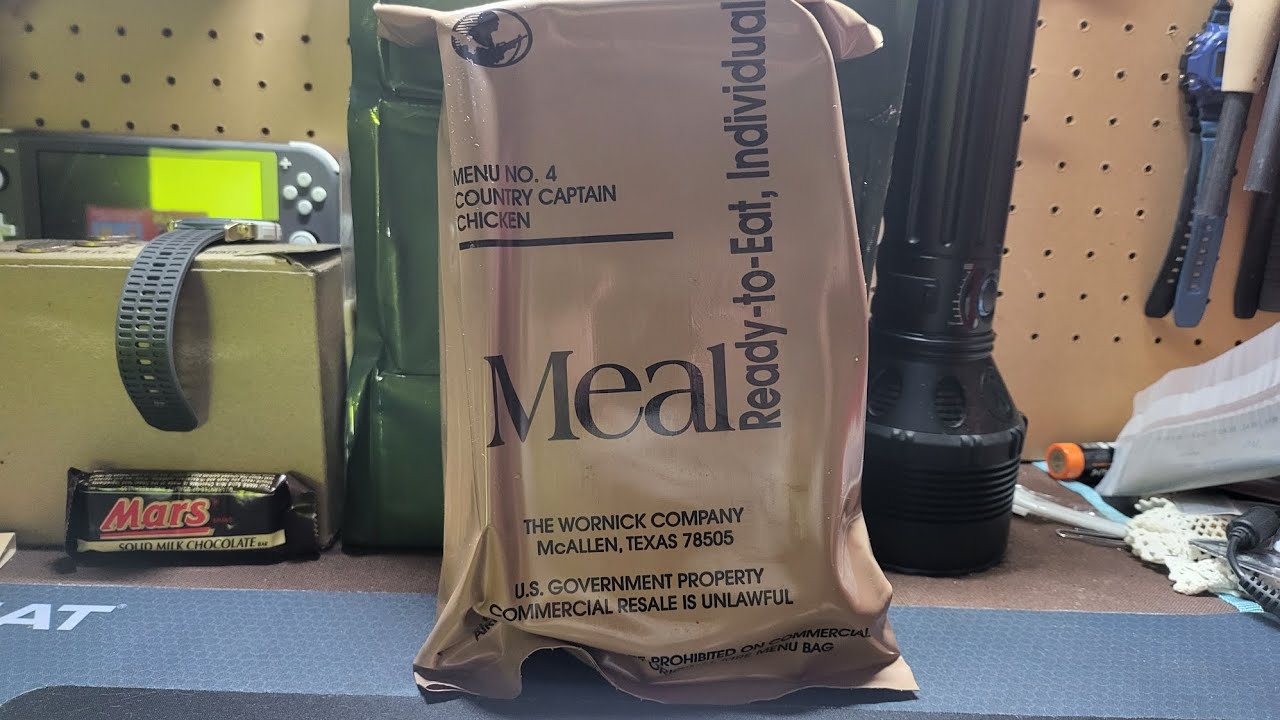U.S MRE # 4 COUNTRY CAPTAIN CHICKEN REVIEW!! - YouTube