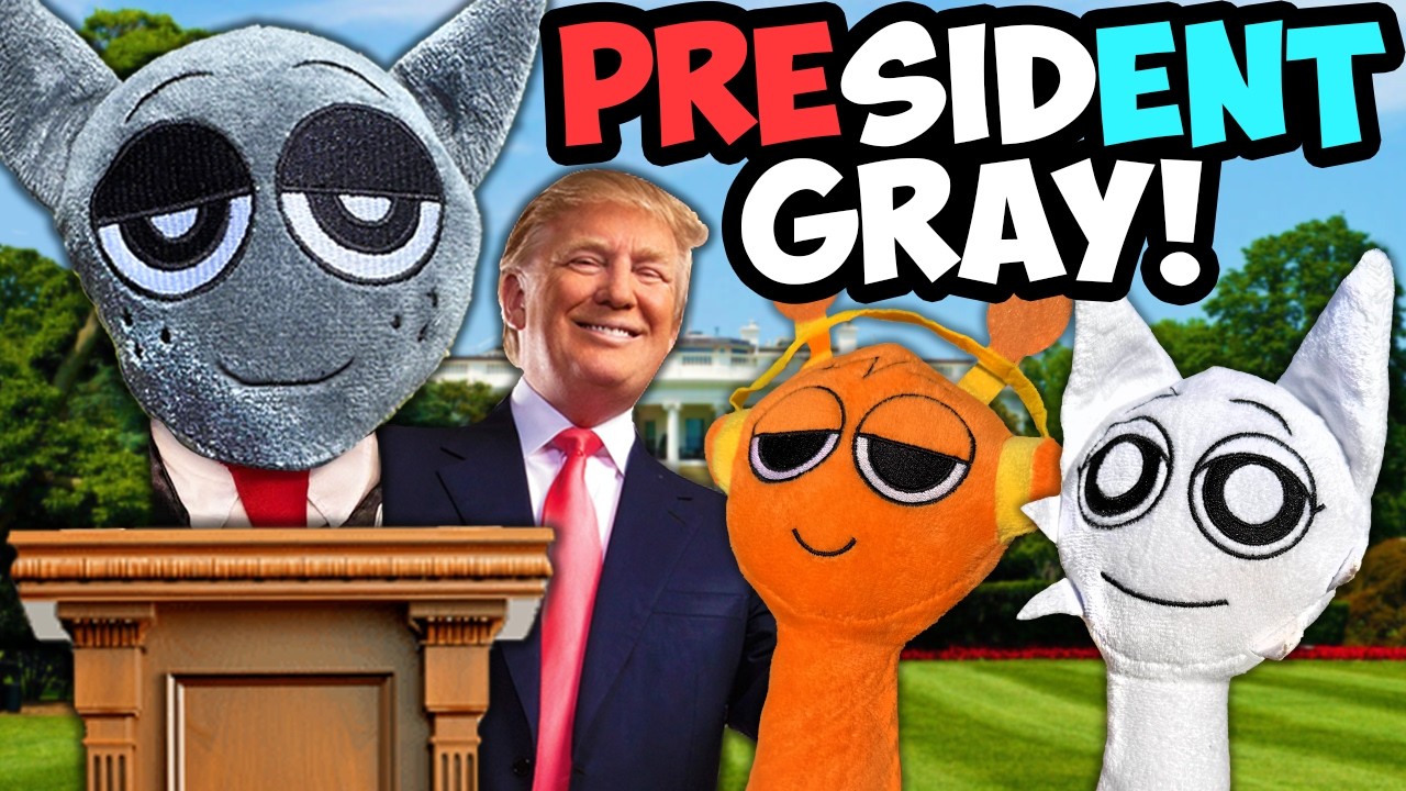 Sprunki Plush: President Gray!