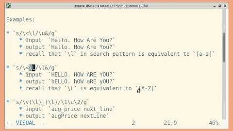 Vim regexp: Changing Case